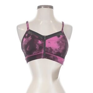 Lululemon Zip-Front Sports Bra Size 4 Pink Purple Strappy Back NWT‎